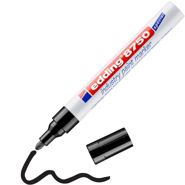 EDDING 8750SW - Industrie Lack Marker, 2,0-4,0 mm, schwarz