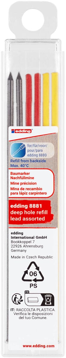 EDDING 8881-6999 - Nachfüllmine, für edding 8880, sortiert, 6er Set