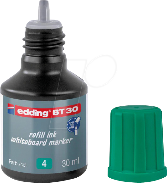 EDDING BT30004 - Nachfülltinte, Whiteboardmarker, BT 30, grün