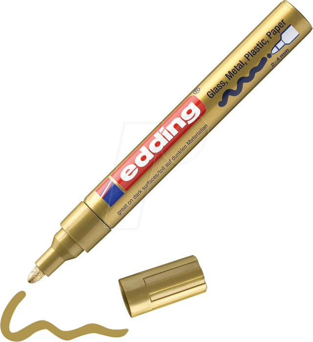 EDDING GLM750GO - Glanzlackmarker, 2-4 mm, gold