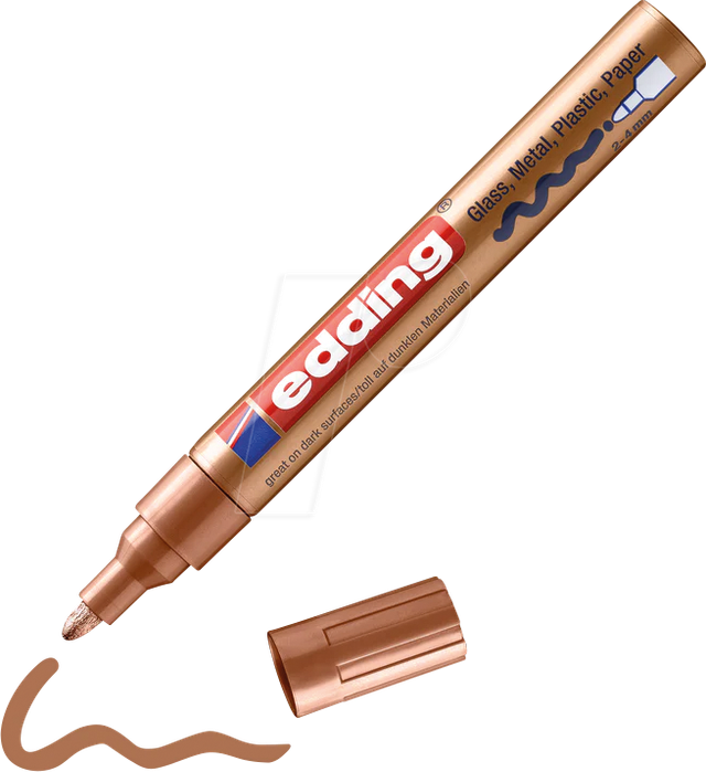 EDDING GLM750KU - Glanzlackmarker, 2-4 mm, kupfer