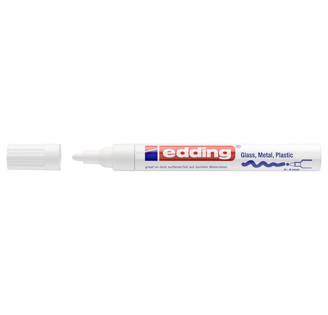 EDDING GLM750WS - Glanzlackmarker, 2-4 mm, weiß