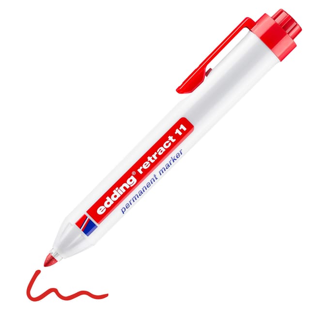 EDDING RET11RT - Permanent Marker, 1,50 - 3,00 mm, rot
