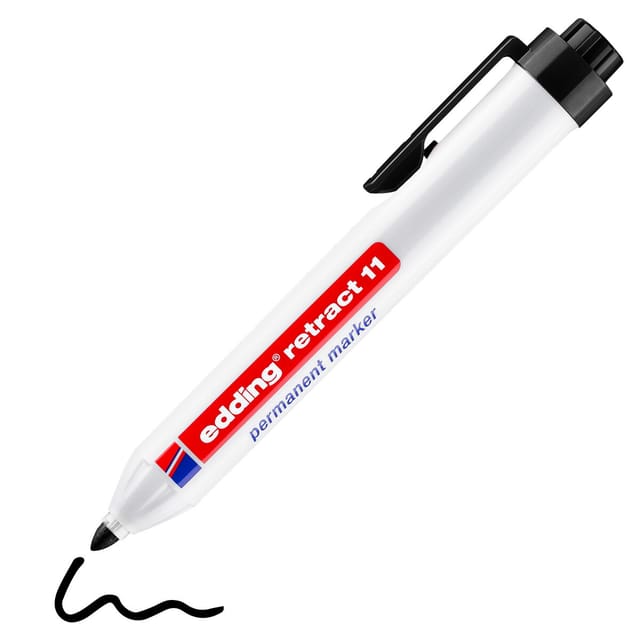 EDDING RET11SW - Permanent Marker, 1,50 - 3,00 mm, schwarz