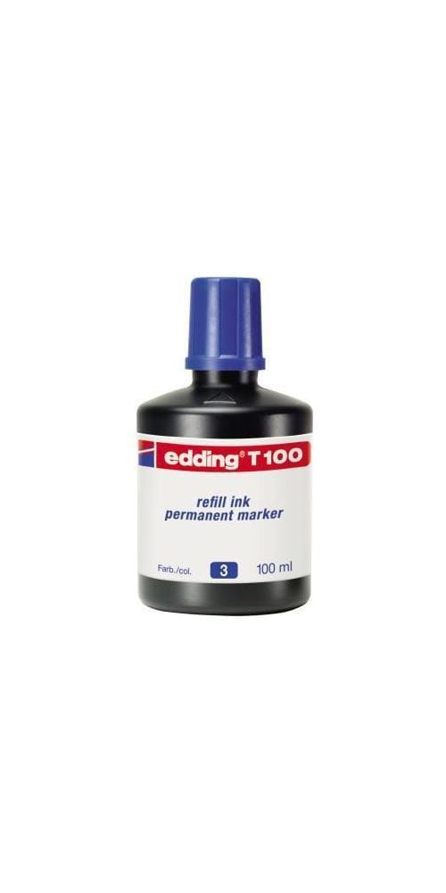 EDDING T100003 - Nachfülltinte, Permanentmarker, T 100, blau