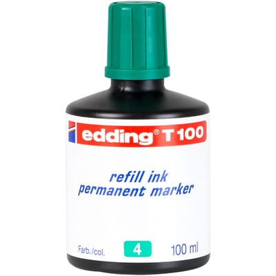 EDDING T100004 - Nachfülltinte, Permanentmarker, T 100, grün
