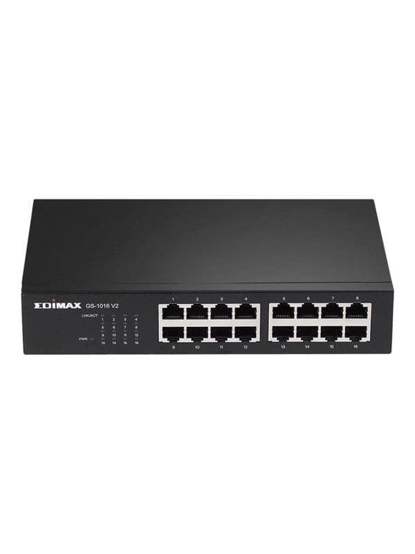 EDI GS-1016 V2 - Switch, 16-Port, Gigabit Ethernet