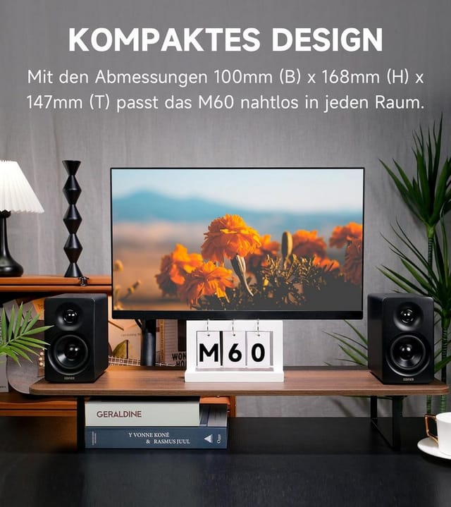 EDIF M60 BK - Lautsprecher, PC, Stereo, M60, schwarz