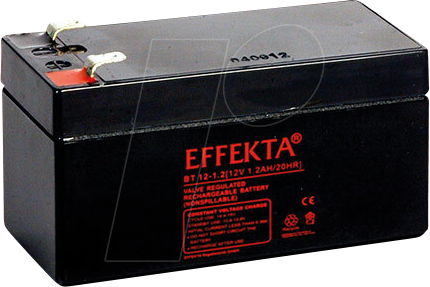 EFKTA BT12-1,2 - Blei-Vlies-Akku, AGM, 12V, 1,2 Ah