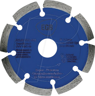 EGB 752455 - Diamant-Trennscheibe 115 mm ''Blau''