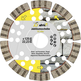 EGB 752485 - Diamant-Trennscheibe 125 mm ''Rot''