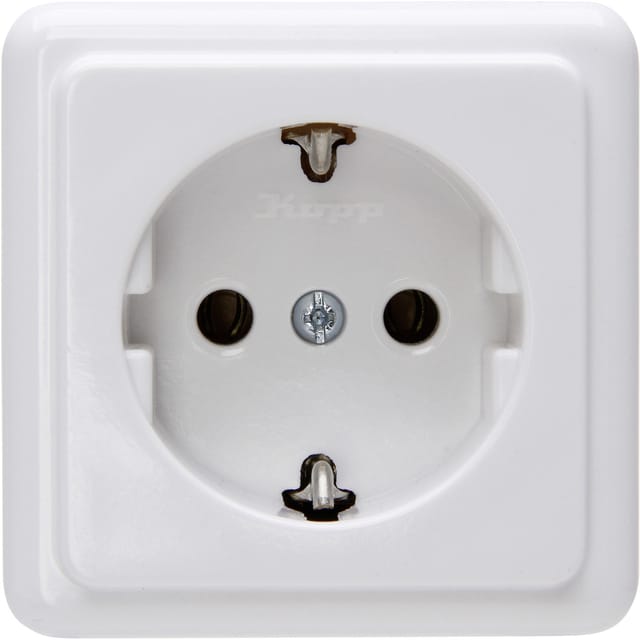 EL AP 101802000 - STANDARD - Schutzkontakt-Steckdose, arktisweiß