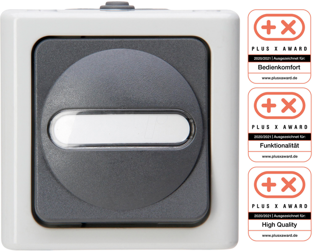EL BE 560756009 - BLUE ELECTRIC - Kreuzschalter, grau