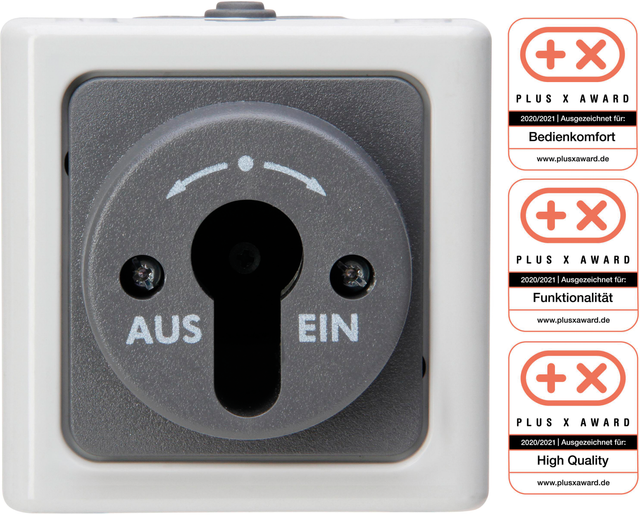 EL BE 561756017 - BLUE ELECTRIC - Gehäuse für Schlüssel-Schalter, grau