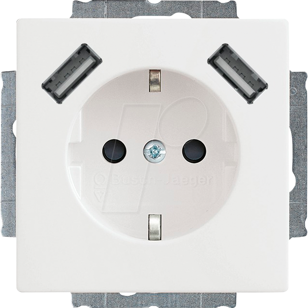 EL BJ 20 EUU-84 - Schutzkontakt USB-Steckdose, Safety+