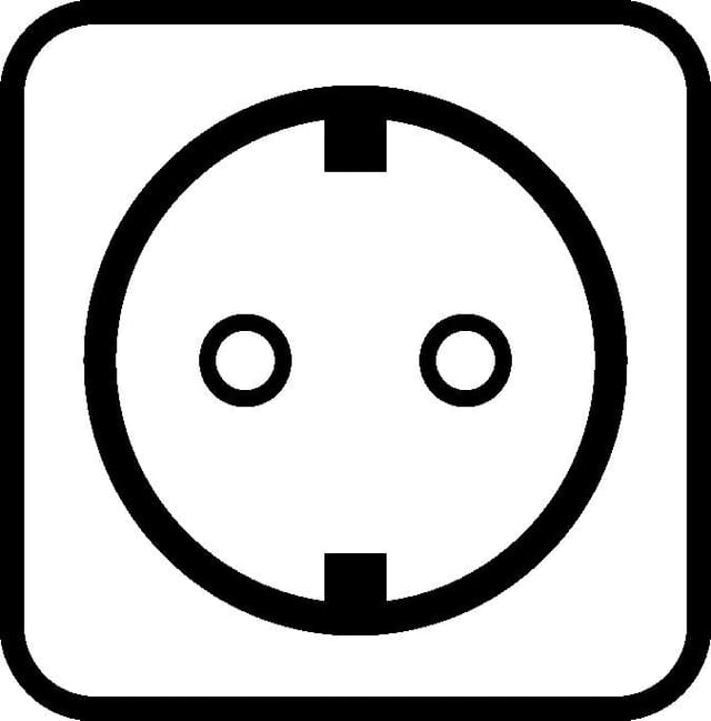 EL IB 901500101 - Abschließbare Außensteckdose IP44, gerade