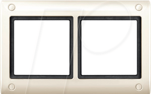 EL ME 401244 - Aquadesign, Rahmen, 2-fach, verschraubbar, weiß