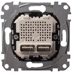 EL ME 43660100 - System M, USB Anschluss, 2-fach