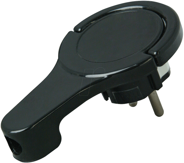EL WS EF SW - Schutzkontaktstecker Typ F - CEE 7/4, schwarz