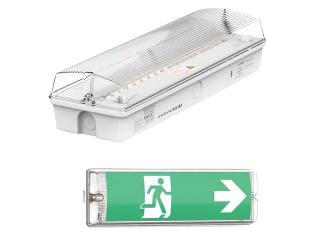 ELED 200100-8H - LED-Fluchtwegleuchte, Notlicht, Wandmontage, IP65