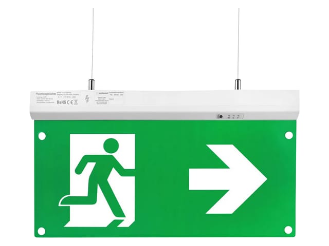 ELED 200102-8H - LED-Fluchtwegleuchte 4in1, Notlicht, Decken- und Wandmontage