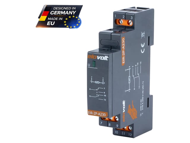 ELO EIR-2P-A230 - Schaltrelais 2 Wechsler 2x 8A 230V AC