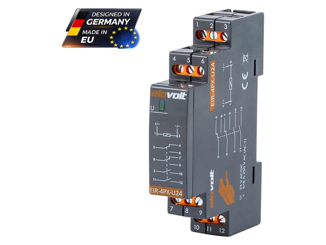 ELO EIR-4PX-U24 - Schaltrelais 2 Schliesser + 2 Wechsler 4x 8A 24V AC/DC