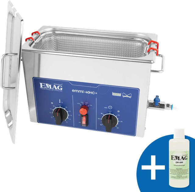 EMMI 40 HC PLUS - Ultraschallreiniger, 4 l , 240 W, mit Heizung, Edelstahl