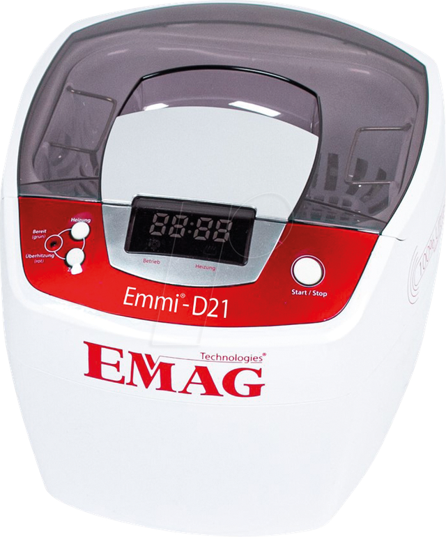 EMMI D21 - Ultraschallreiniger, 2,0 l , 80 W, mit Heizung, Edelstahl