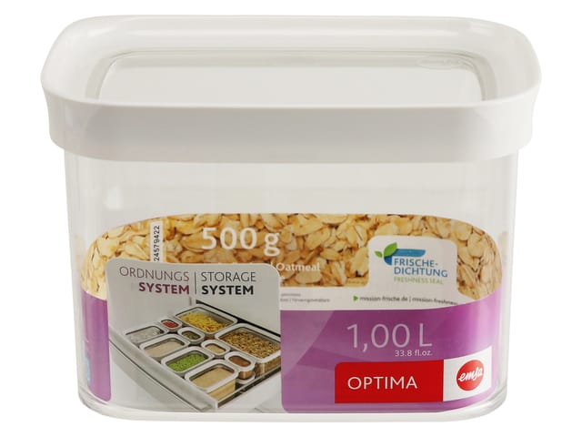 EMSA N1141800 - EMSA Vorratsdose OPTIMA 11,9 cm hoch 1,0 l
