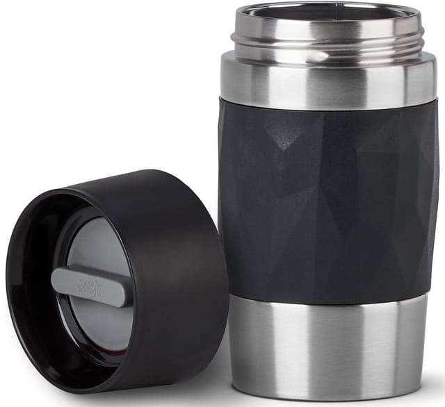 EMSA N2160100 - emsa Isolierbecher Travel Mug Compact schwarz 0,3 l