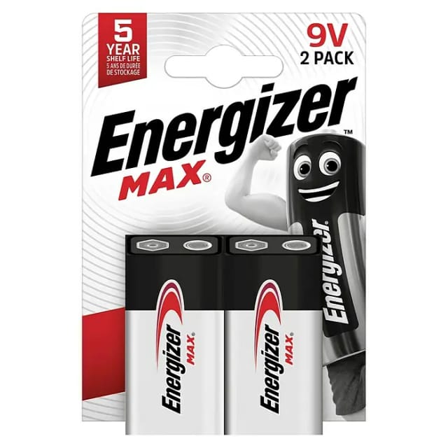 EN MAX 9V2 - MAX, Alkaline-Batterie, 9V, 2er-Pack