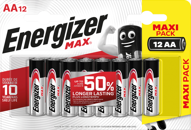 EN MAX AA12 - MAX, Alkaline-Batterie, AA (Mignon), 12er-Pack