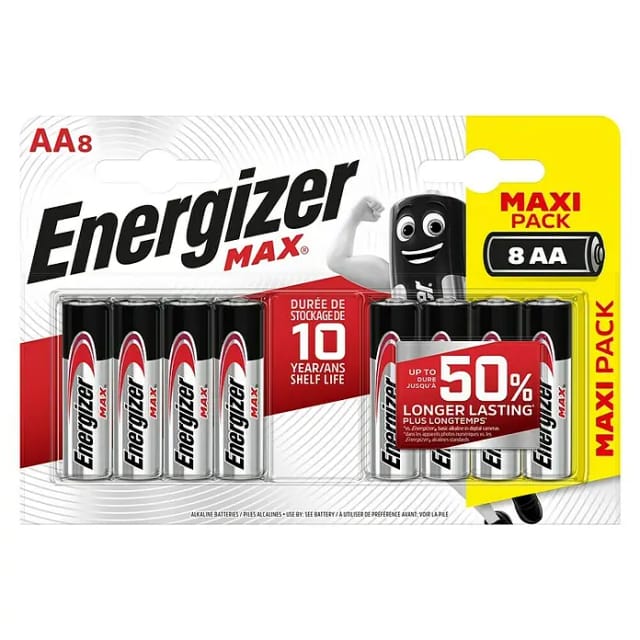 EN MAX AA8 - MAX, Alkaline-Batterie, AA (Mignon), 8er-Pack