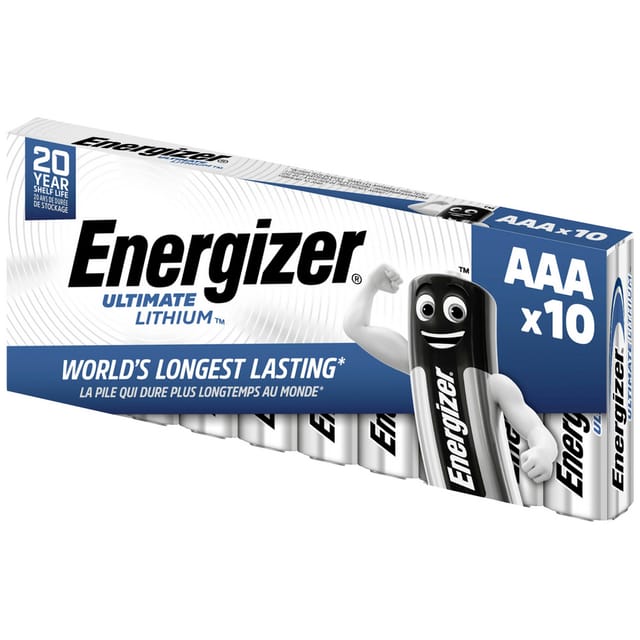EN UL 10XAAA - Lithium Batterie, AAA (Micro), 1250 mAh, 10er-Pack
