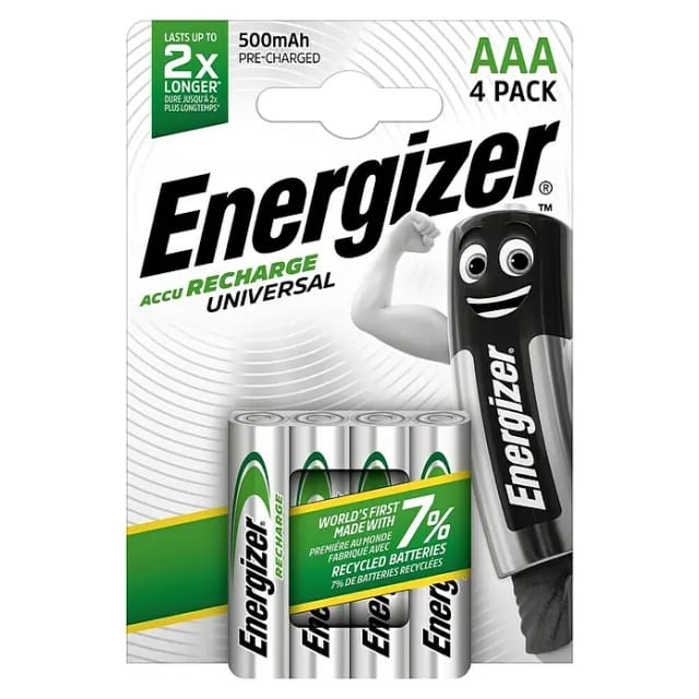 EN UNI AAA 500 - NiMh Akku, AAA (Micro), 600 mAh, 4er-Pack