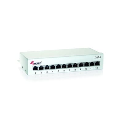 EQUIP 227362 - Patchpanel, 12-Port, Cat.6
