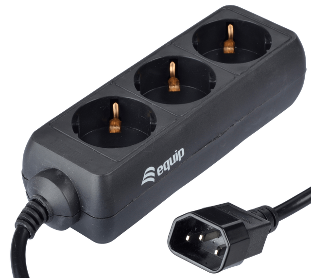 EQUIP 333280 - Steckdosenleiste für USV, 3-fach Schutzkontakt