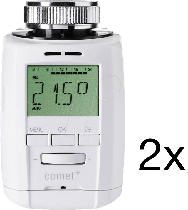 ET COMET PLUS 2 - Heizkörperthermostat Comet Plus, 2 Stück