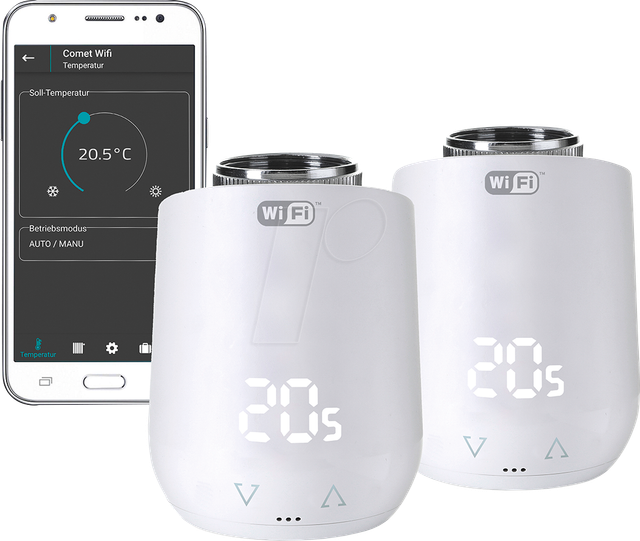 ET COMET WIFI 2 - Heizkörperthermostat Comet WiFi, 2 Stück