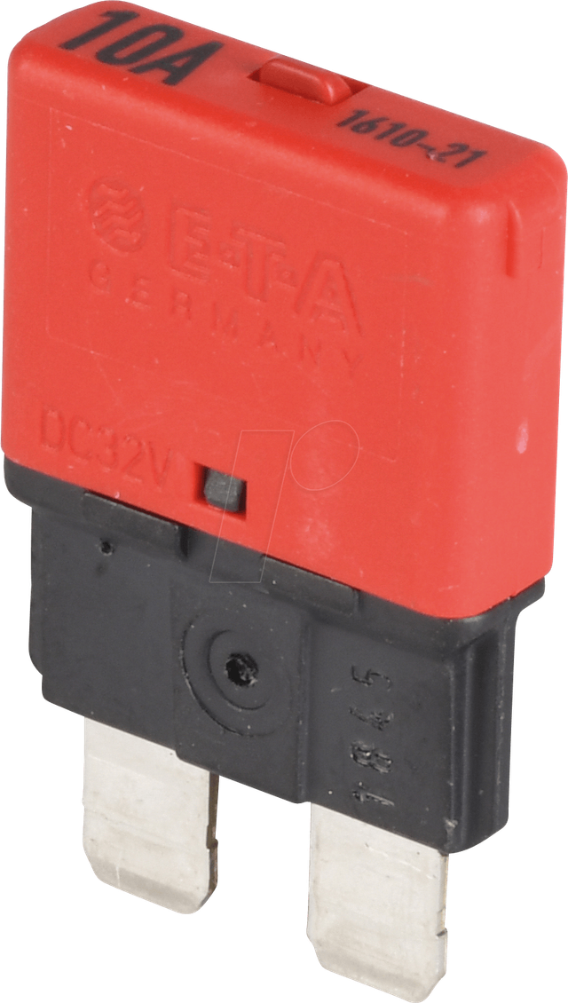 ETA 1610-21-10A - KFZ-Sicherung, 10 A, rot