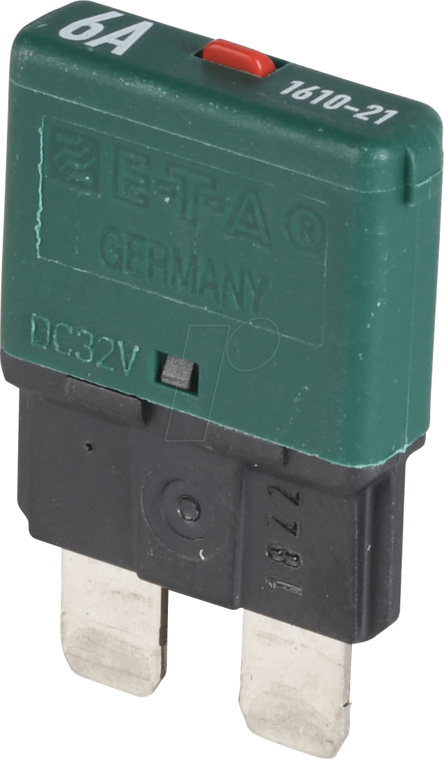 ETA 1610-21-6A - KFZ-Sicherung, 6 A, grün