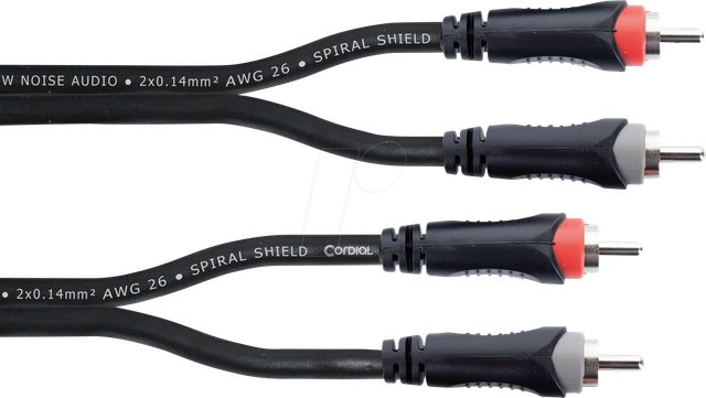 EU 0,5 CC - Cinch Stereo Kabel, Cinch Stecker, 0,5 m