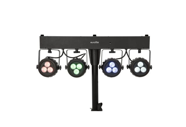 EURO 42109606 - Kompakt-Lichtset mit 4 RGBW-Spots