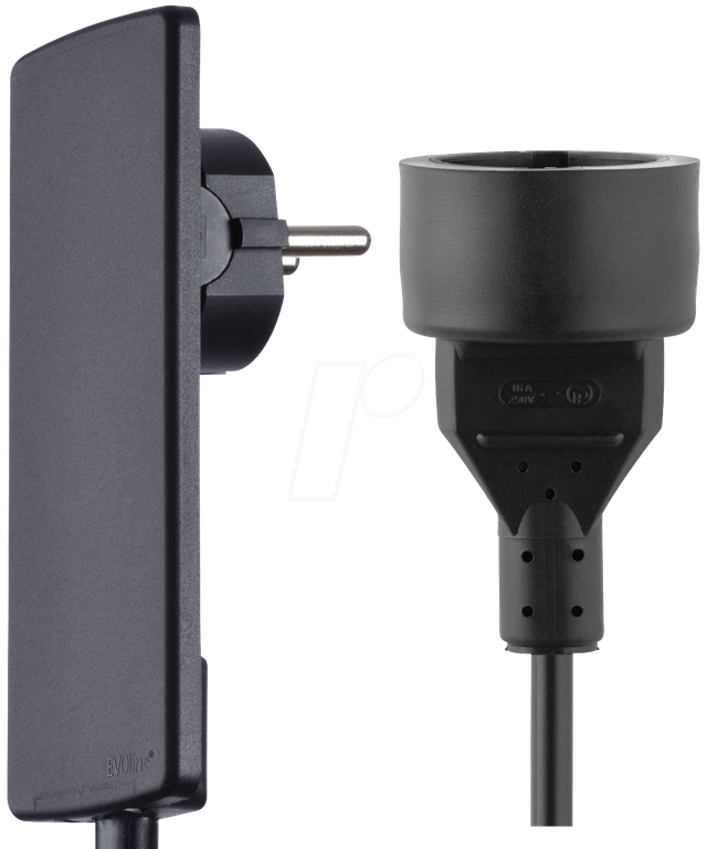EVOLINE KU SW - Innovative Hebel-Platzspar-Verlängerung, sw