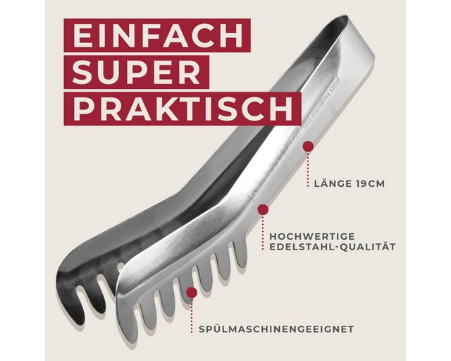 FACKELMANN 41001 - FACKELMANN Servierzange 19 cm