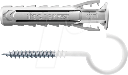 FD 567834 - Dübel + Rundhaken, SX Plus 6x30 RH N K, 4-teilig