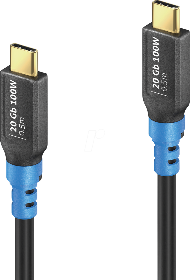 FI-U400-005 - USB 20 Gb/s-Kabel, C Stecker, 100 W, 0,5 m