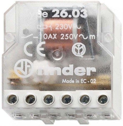 FIN 26.03.8.024 - Stromstossschalter, 1xEin 1xAus, 250V/10A, 24V