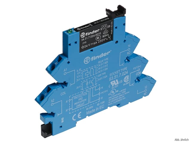 FIN 38.61 240V1 - Koppelrelais, 1 Wechsler, 240 V AC